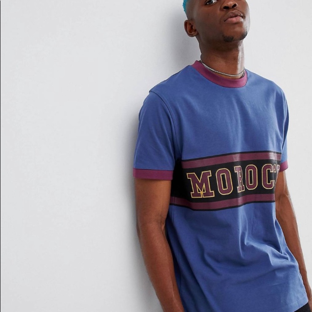 Regular fit shirt sleeve tee shirt